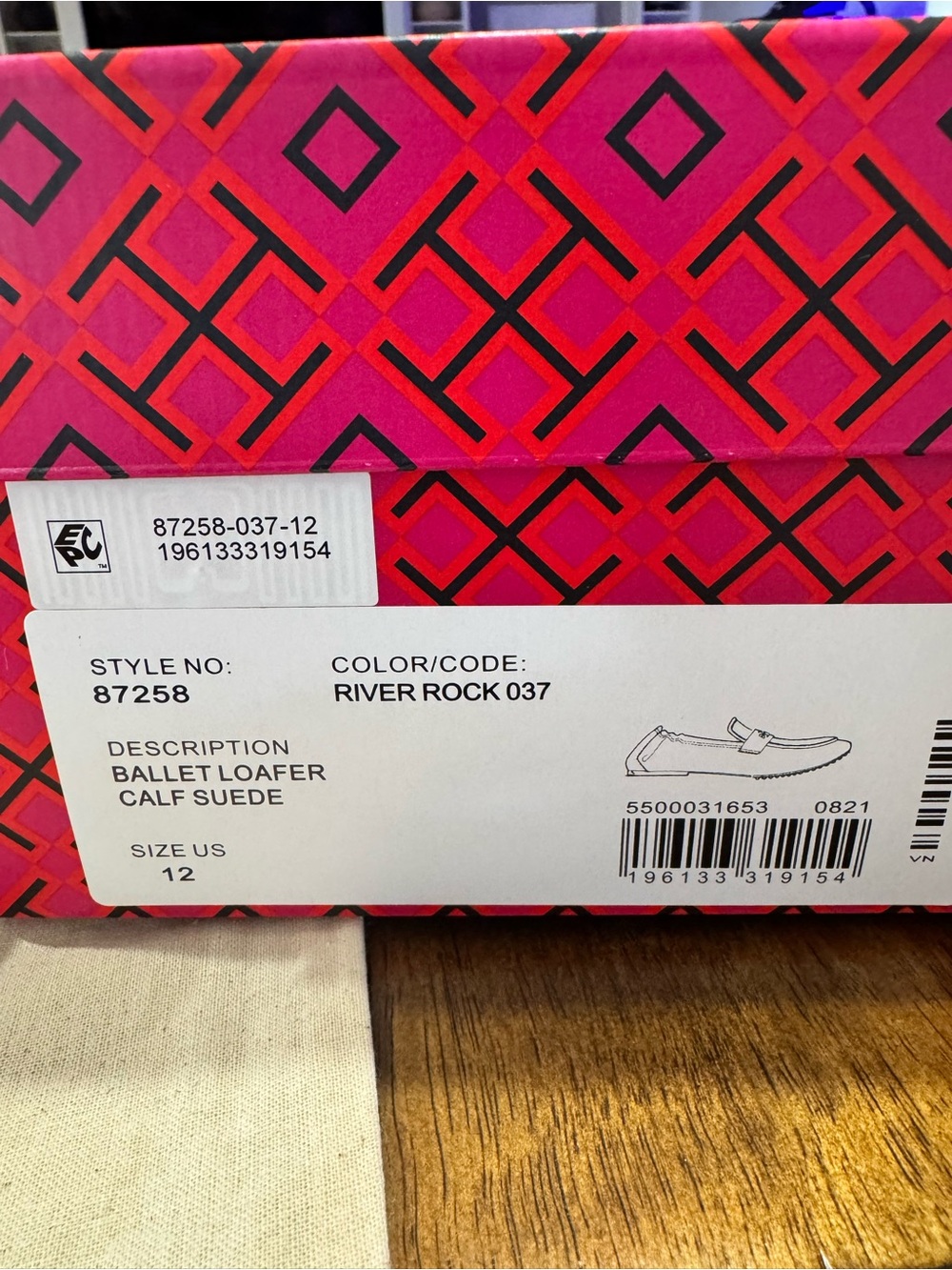 Tory Burch Suede Ballet Loafer - Picture 3 of 8